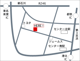 FITコーポレーション都筑店アクセスマップ